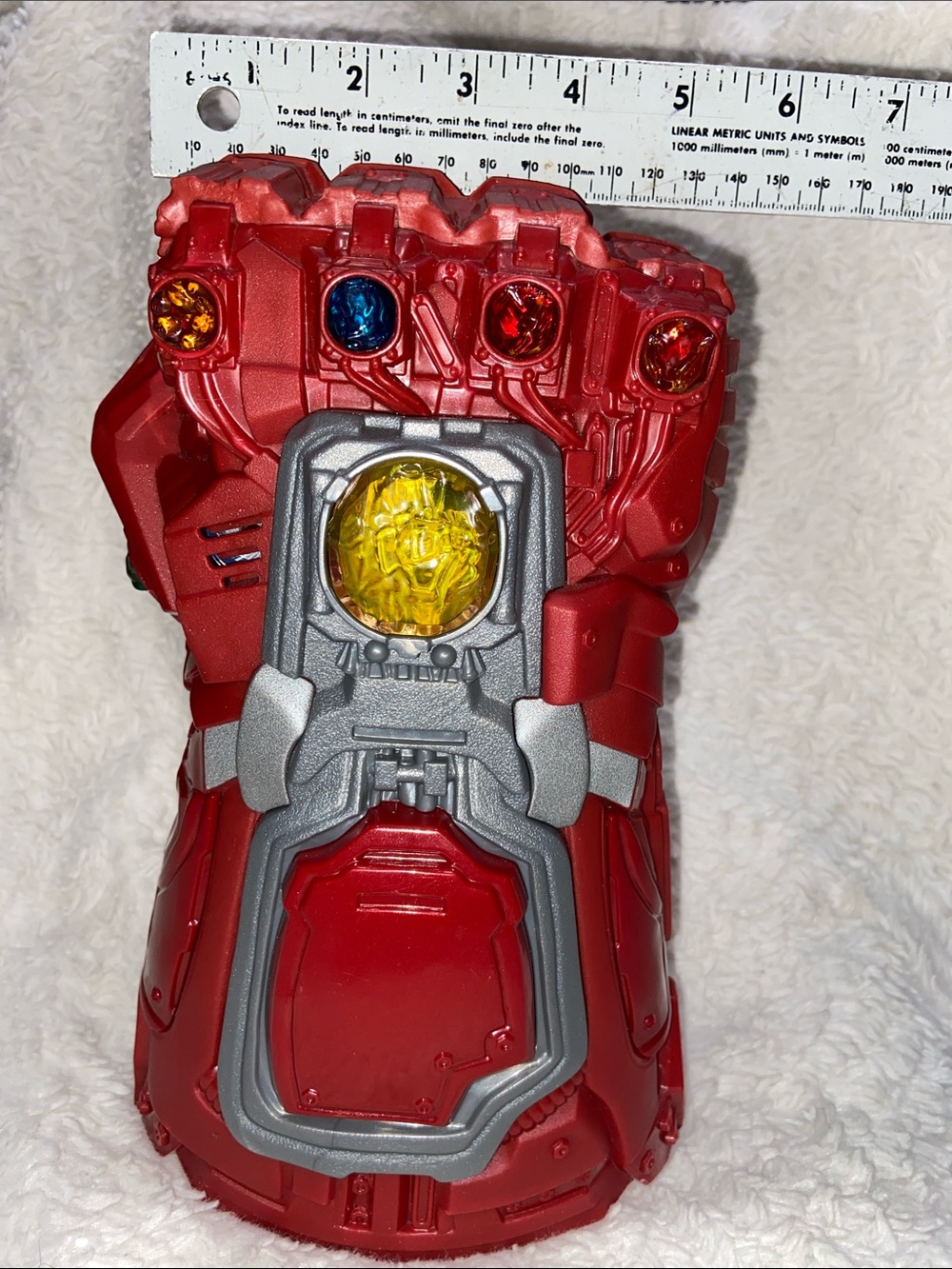 Marvel Avengers Endgame Iron Man Nano Gauntlet Toy Infinity Red Kids - Picture 7 of 7